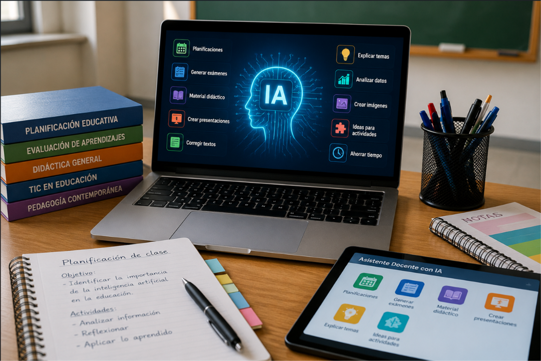 10 tareas que la Inteligencia Artificial puede hacer por un docente