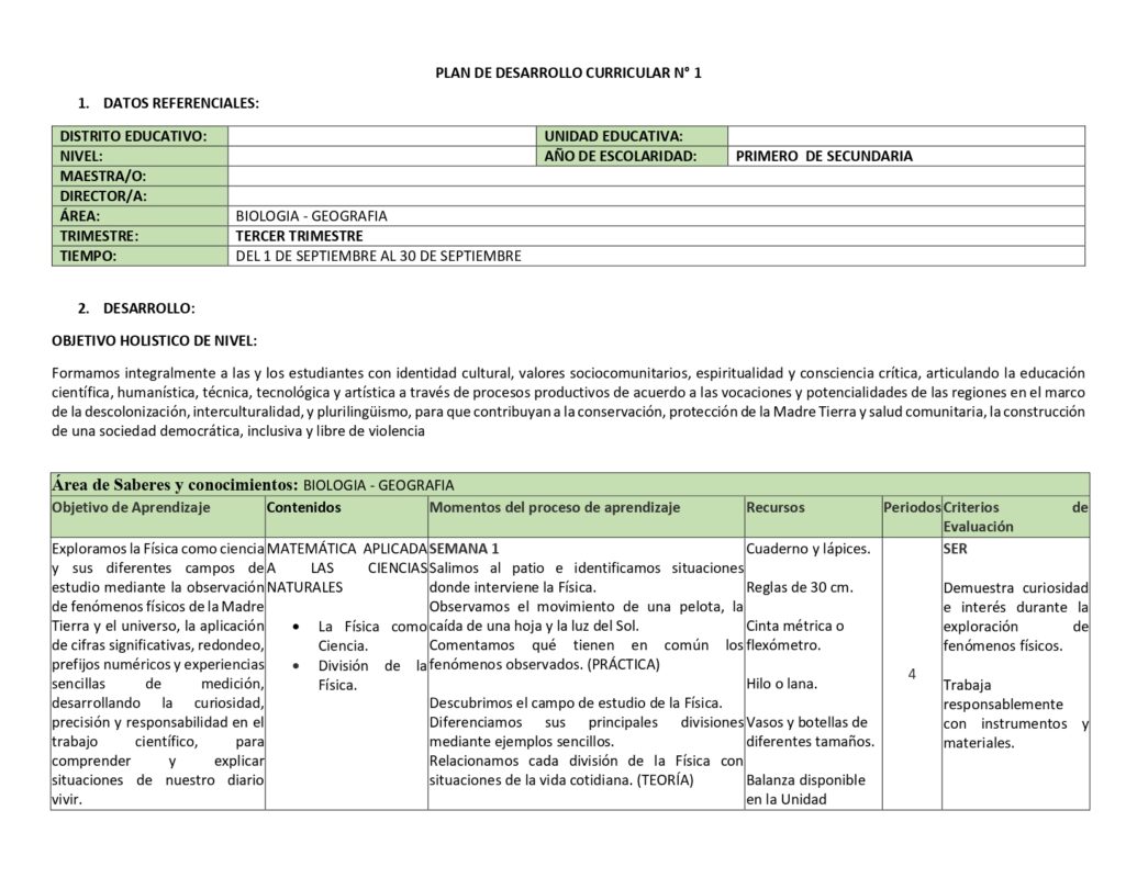 Plan de Clase SECUNDARIA 2026