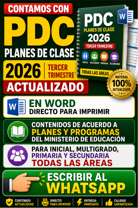 Planes de clase tercer trimestre
